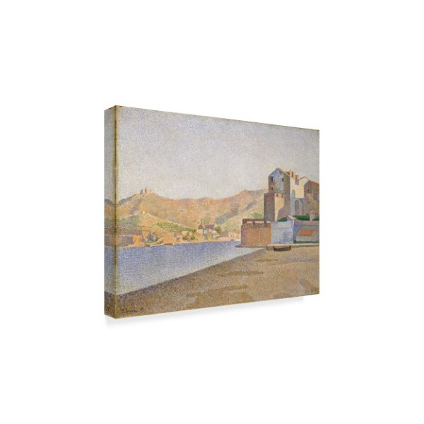 Paul Signac 'The Town Beach Collioure Opus' Canvas Art,18x24